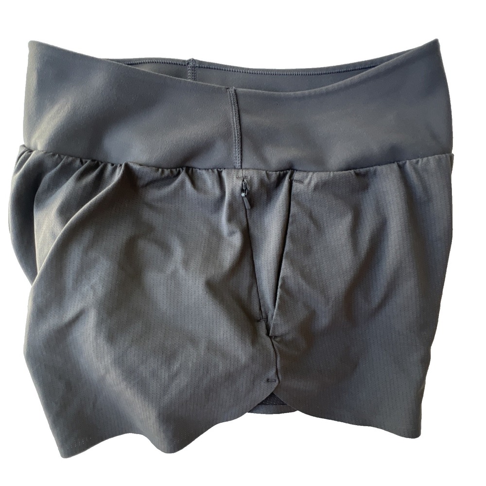 UNIQLO Shorts Ultra Stretch Running Womens S Gray Lined Zip Pocket Active Wear - Picture 6 of 10